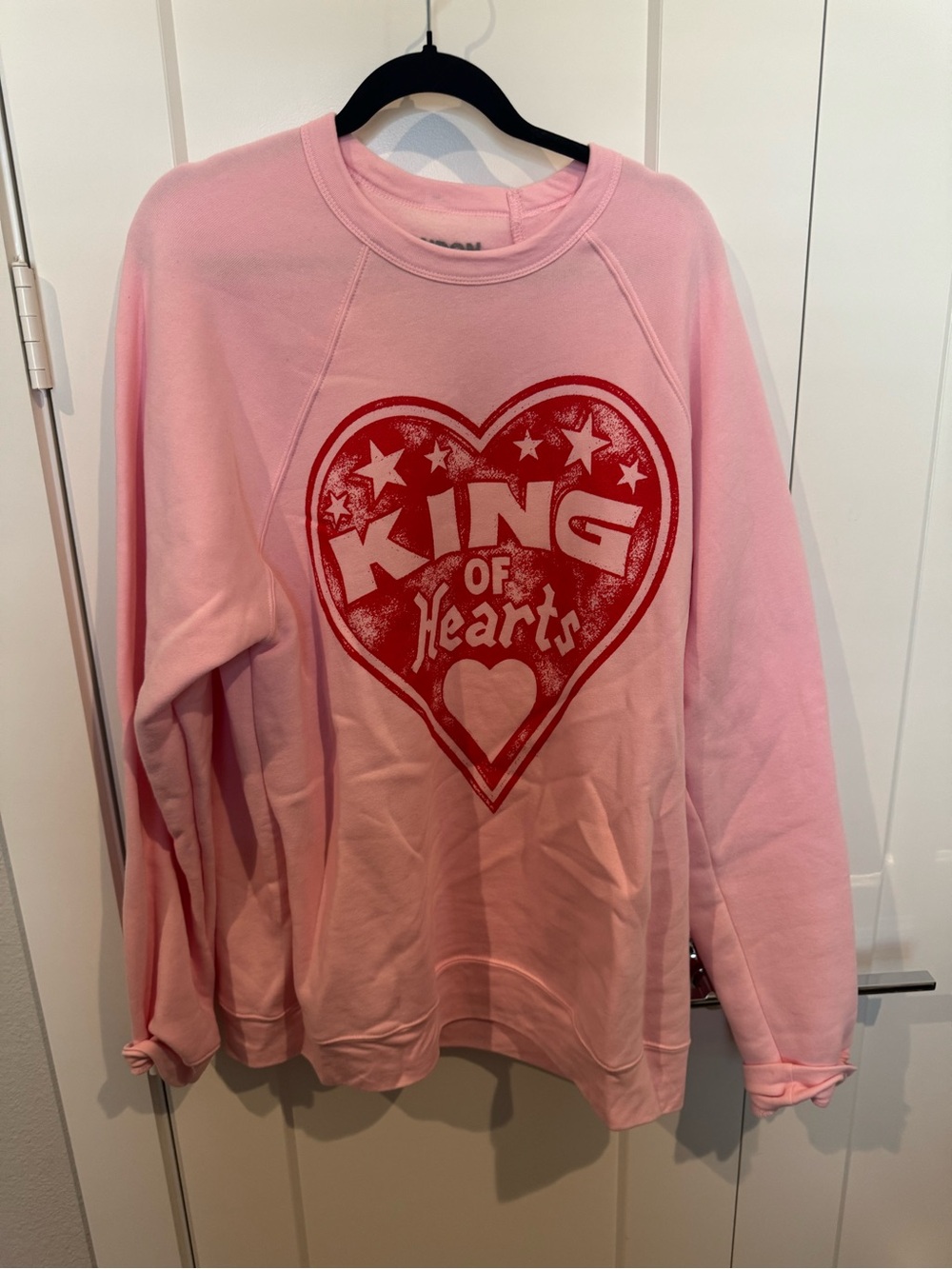 Pink 'King of Hearts' Graphic Sweatshirt